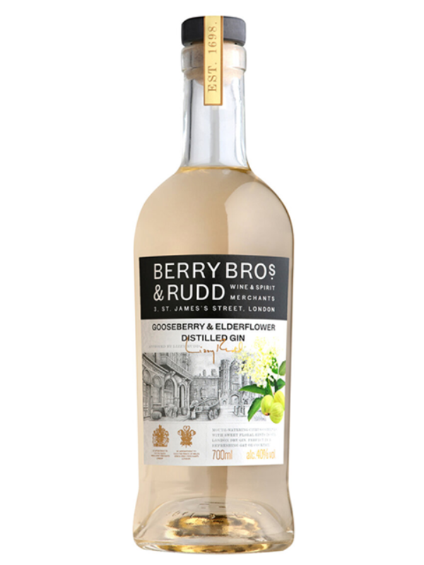 BB&R貝瑞接骨木花與醋栗風味琴酒BERRYS Elderflower & Gooseberry Distilled Gin