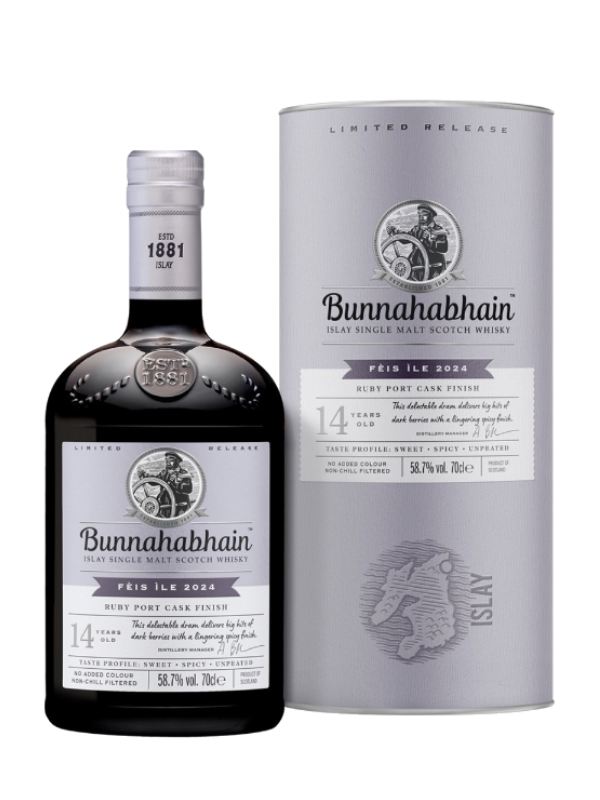 布納哈本14年紅寶石波特桶(2024艾雷島嘉年華限定版)  Bunnahabhain 14 Year Old Ruby Port Cask Finish Feis Ile 2024