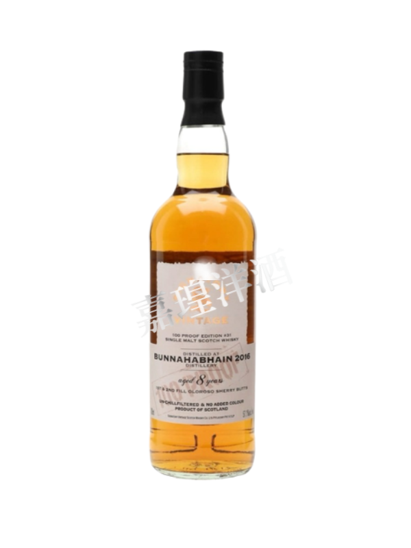 聖弗力 100PROOF 布納哈本2016/8年#31 Signatory 100 Proof Bunnahabhain 2016/8yo#31