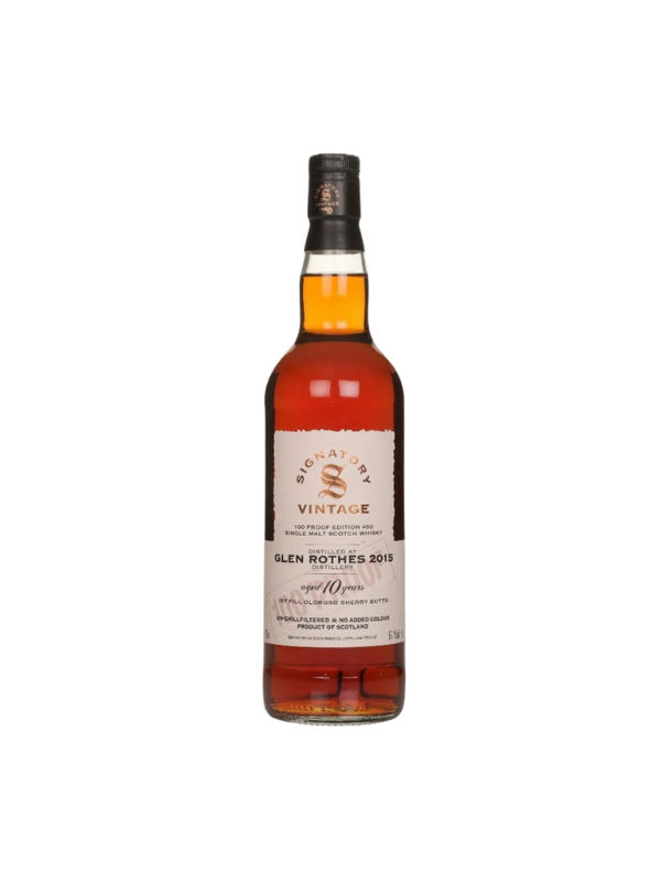 聖弗力 100PROOF 格蘭路思2015/10年 #50 Signatory 100 Proof GLENROTHES 2015/10yo #50