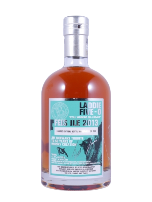 布萊迪嘉年華2013Bruichladdich Feis Ile 2013 Laddie Five-O Jim McEwans 50 Years of Whisky Creation Islay Single Malt Scotch Whisky 47.7%