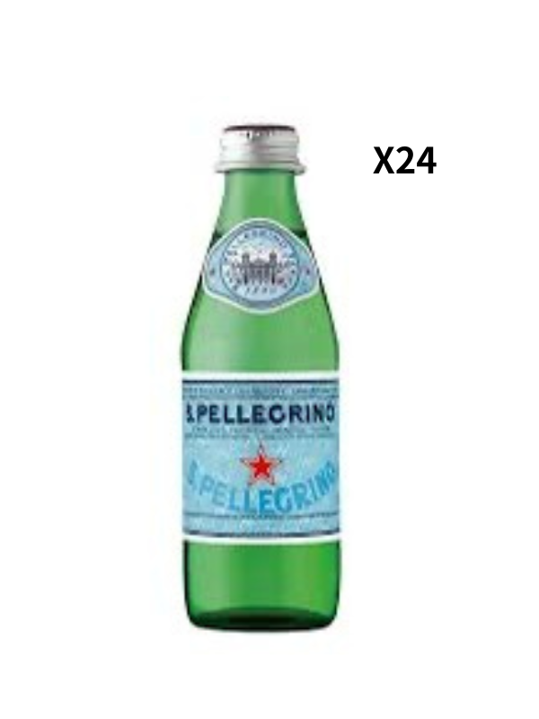 聖沛黎洛天然氣泡礦泉水250ml玻璃瓶(箱)SAN PELLEGRINO SPARKLING WATER